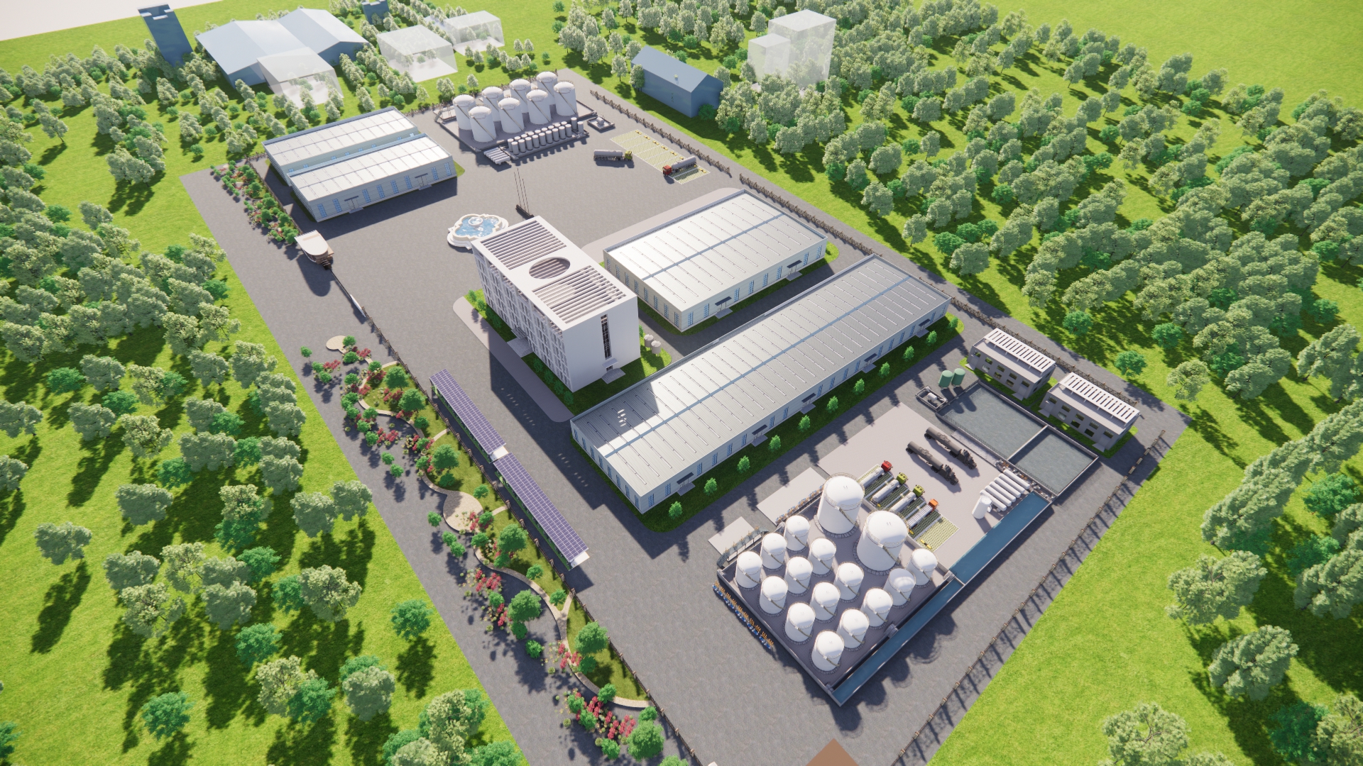 井岸厂房3D设计